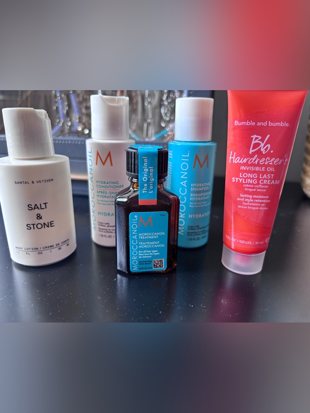 Hair care Bundle : Moroccanoil, Bumble & Bumble hair cream, salt & stone lotion